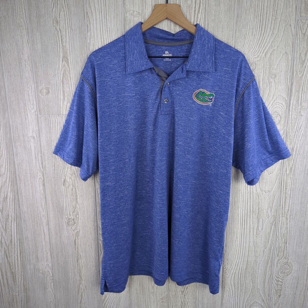 Knights Apparel Men's Size XL Blue Florida Gators Short Sleeve Polo Shirt